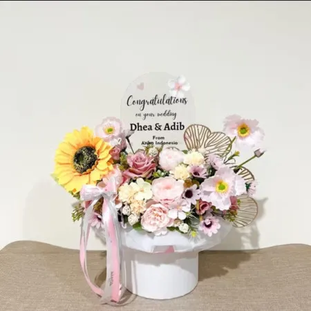 Bloom Box Akrilik Ucapan Wedding Batununggal
